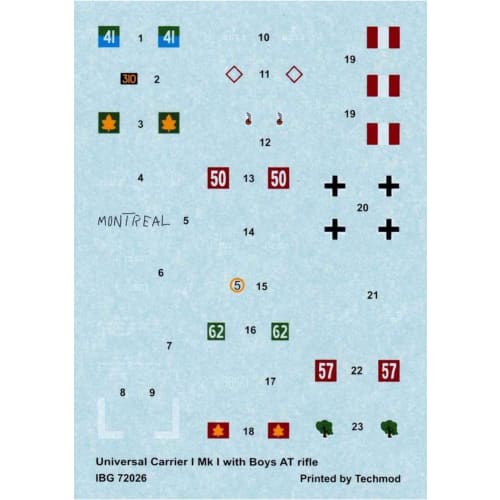 IBG 1/72 British Universal Carrier Boys Anti-Tank Rifle Mounted Plastic Model Kit PB72026