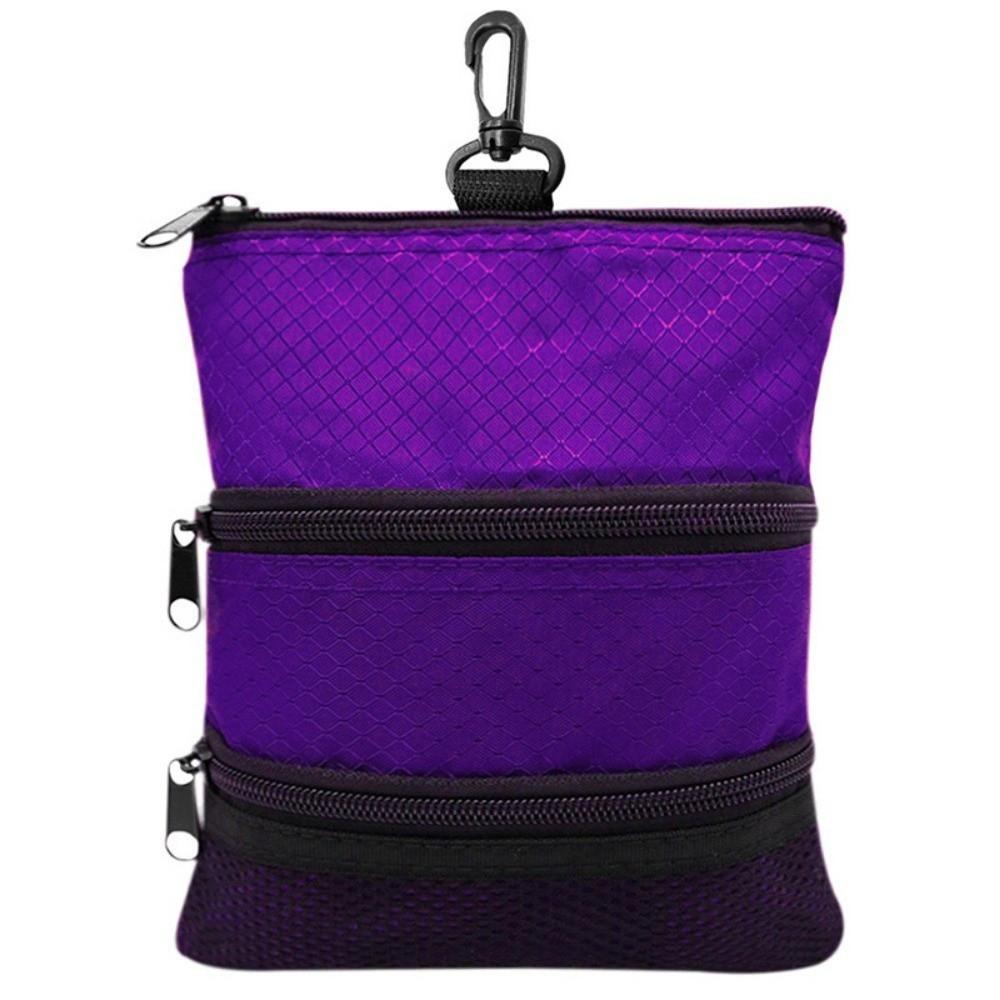 Portable Golf Storage Bag Three Layer Golf Pouch Accessories Carrier Golf Ball Bag Traveling
