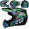 Full Face Motorcycle ATV Dirt Bike Karting Helmet ABS Universal Seasonal Riding Gear With Visor Mask Gloves