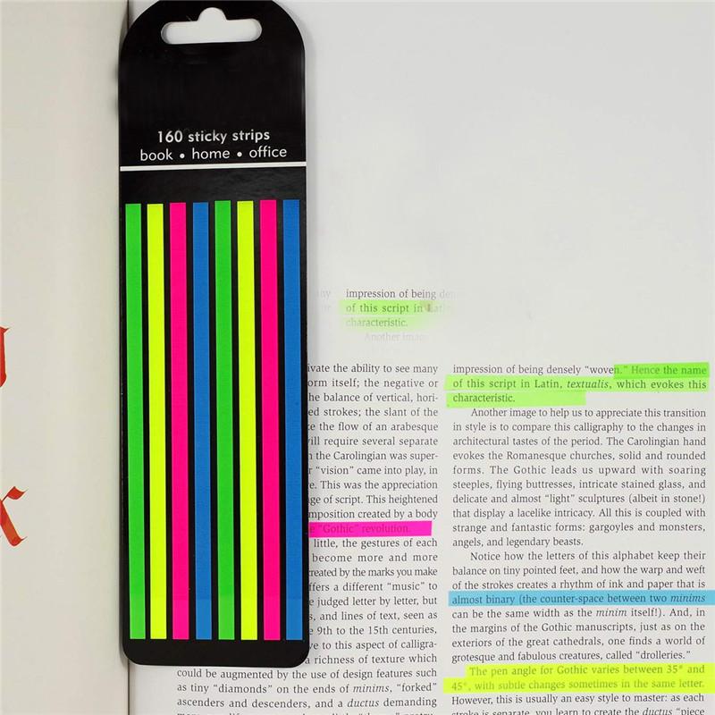 160Pcs Stickers Notes Transparent BookMarkers Index Tabs Flags Stationery Tabs Memo Pad Kawaii School Office Supplies