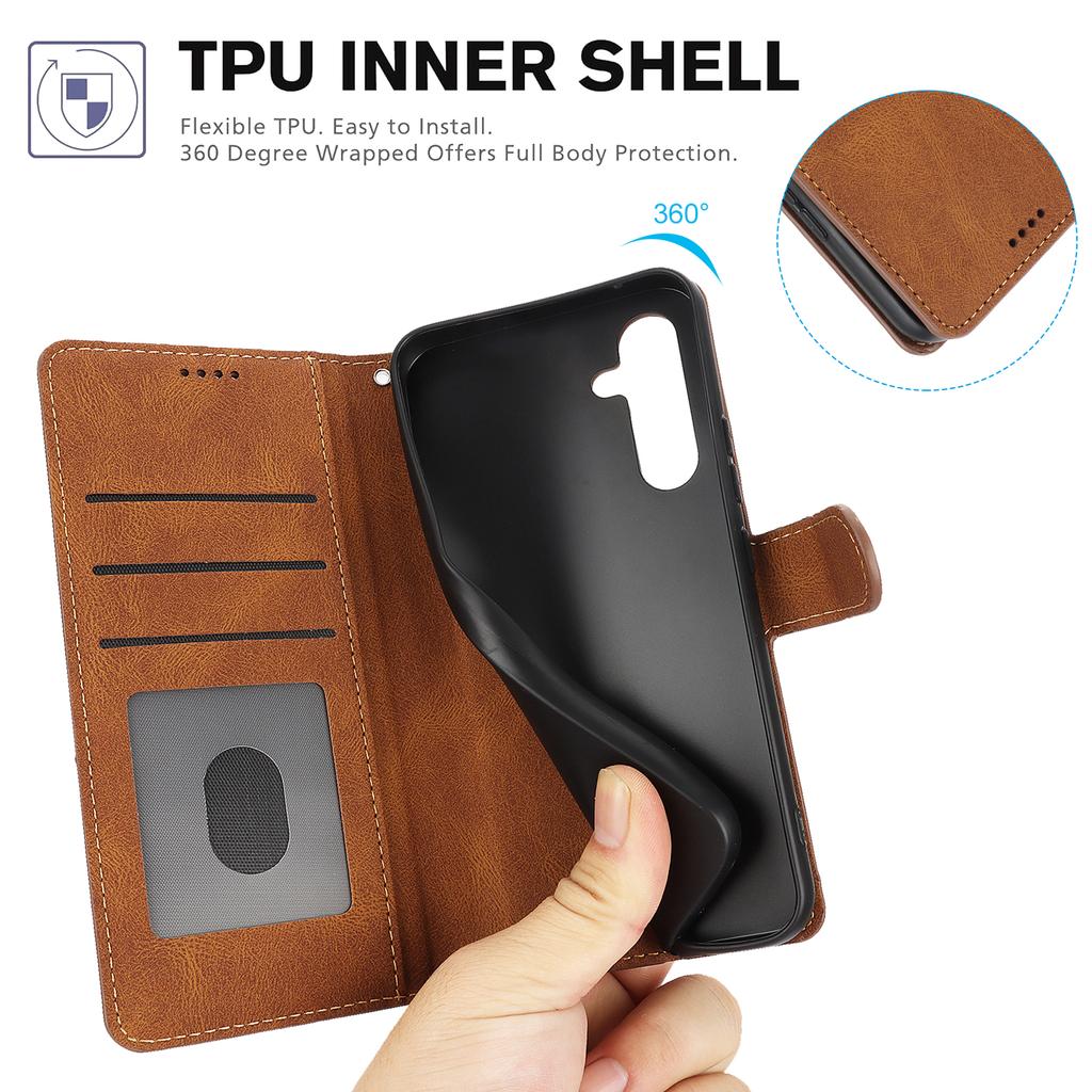 For Samsung Galaxy A55 5G Phone Case Wallet Leather Stand Cover