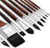 Watercolor brush set, professional grade, soft synthetic squirrel hair brushes, 10 brushes, watercolor, versatile, for beginners to professionals, sch