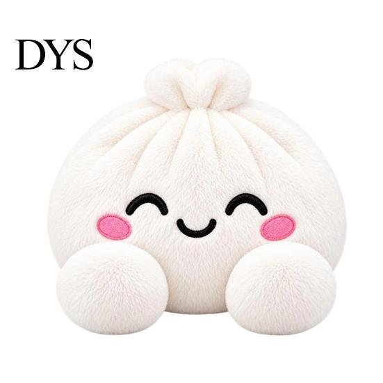 Plush Dumpling Decor Christmas Squeeze Toy, Steamed Bun Plushie for Stress Toy Relief, Stuffed Fidget Party Favors Sensory