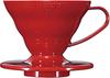 HaRio V60 TRanspaRent Coffee DRippeR 1 2 Cups 01 Red VdR 01 R