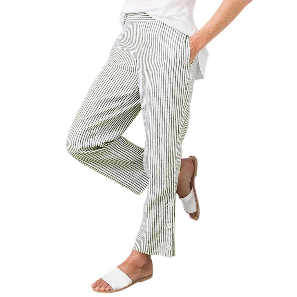 Women's Straight Pants Fashion Casual Pants Nine Point Harlan Pants