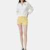 Levis FW22 Solid Color Zip Collar Long Sleeve Sweatshirt Women sweatshirt White A5194-0001