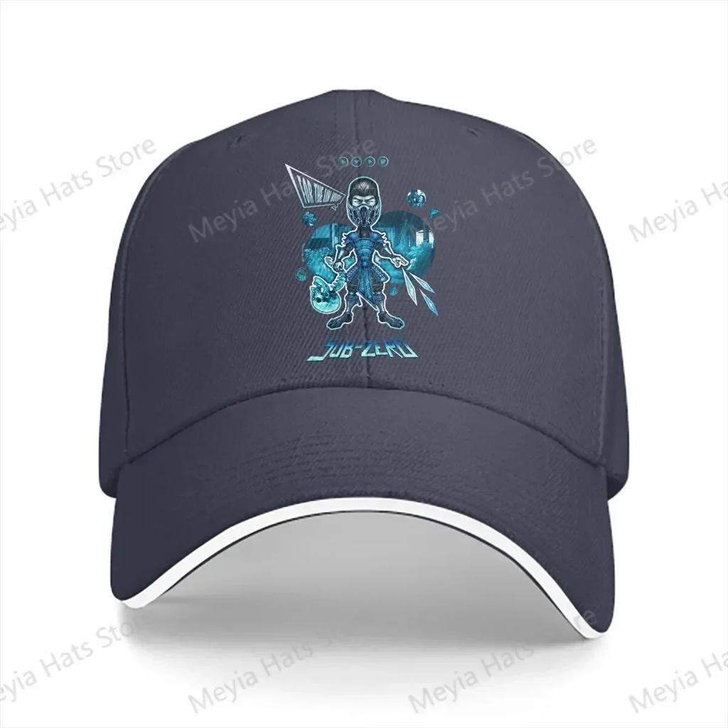 SubZero Mortal Kombat Multicolor Hat Peaked WoUnisexs Cap Personalized Visor Protection Hats