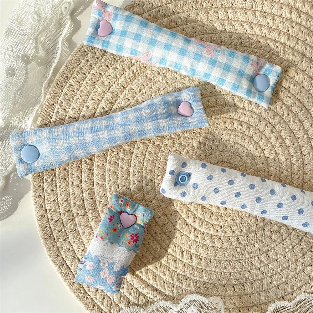 1PC Floral Cable Tie - INS Style Cloth Cord Organizer, Cute Reusable Wire Straps for Earphone/Data Cables