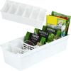 Primpol Organizer, Container, Drawer for Bags, Spices, White