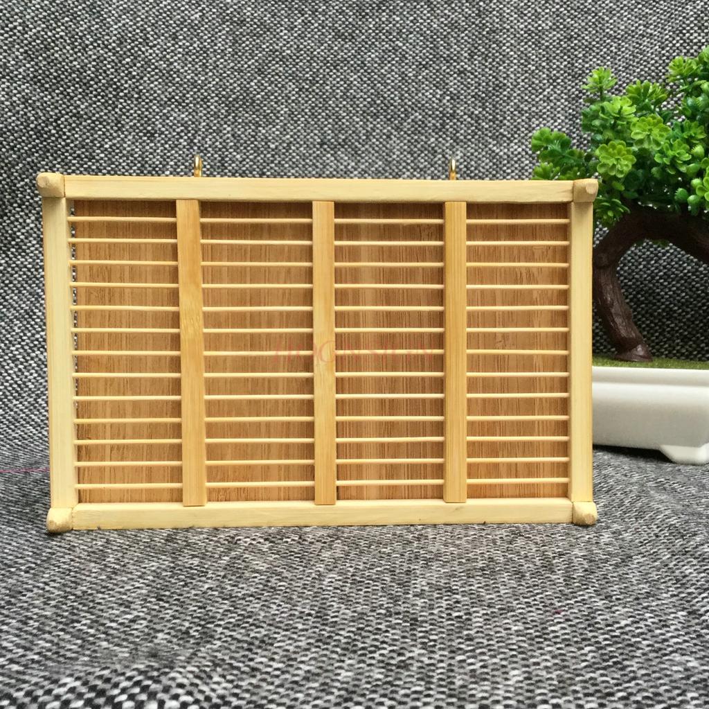 Bamboo Woven Grasshopper Cage With Dung Tray Large Space Two Classic Retro Handmade Insect Chirping Cultural And Toy Gifts