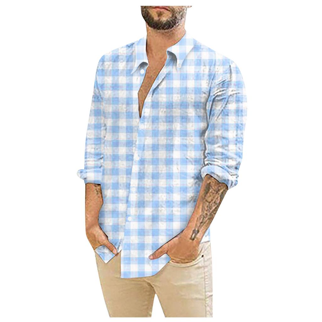 Designer Vår Sommar Herr Casual 3D Halloween Print Hawaii Skjorta Blus Långärmade skjortor