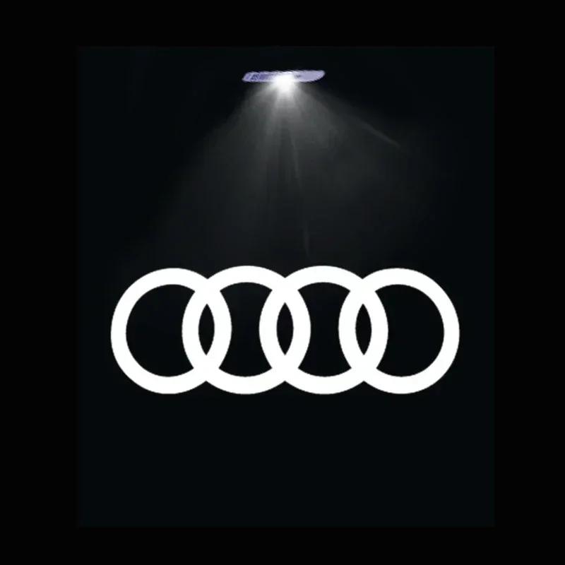 Led Car Door logo Welcome Light For Audi RS3 RS4 RS5 RS6 RS7 RS8 8V 8P 8L A6 C5 C6 C7 A5 A7 A8 Q3 Q5 Q7 TT S3 S6 Sline Quattro