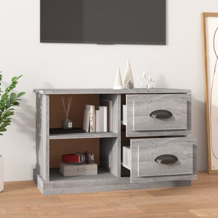 VidaXL TV Cabinet Sonoma Grey 73x35.5x47.5 Cm Engineered Wood 816174