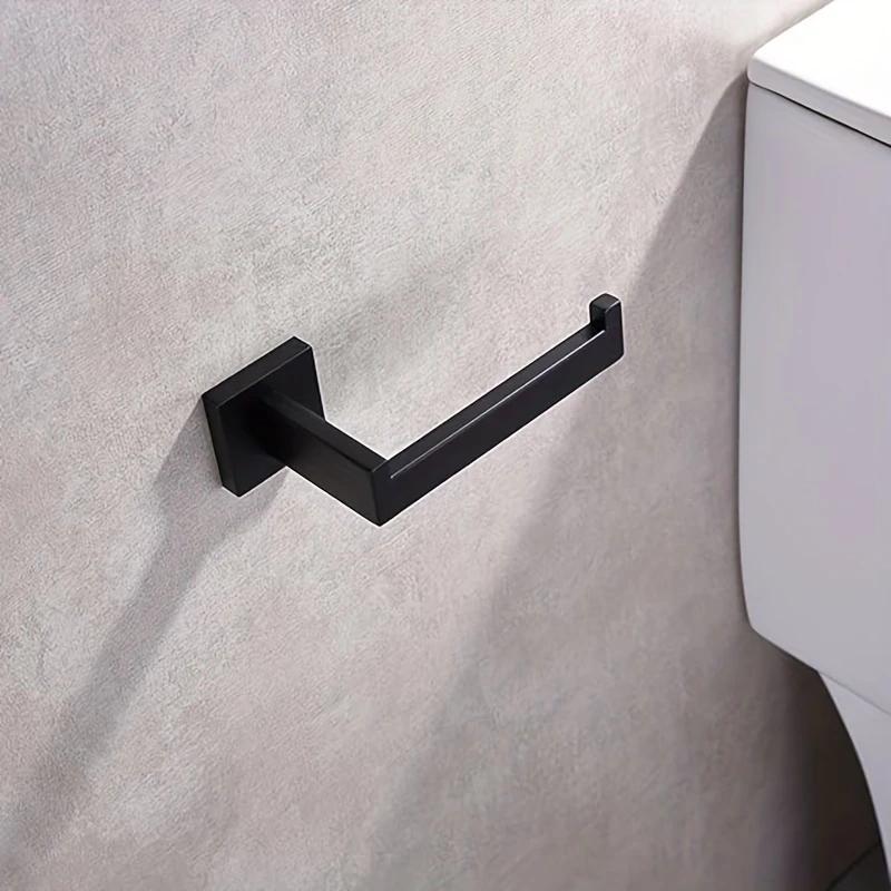 Toilet Paper Holder, Toilet Paper Roll Holder, Dispenser And Hanger, Wall Mounted Suitable For Bathroom And Kitchen