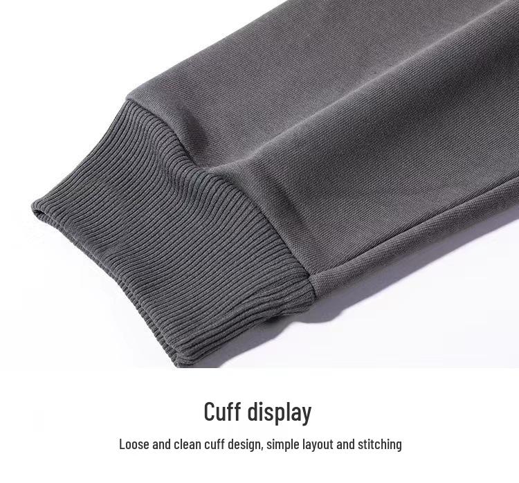 Round Neck Women's Sweatshirt - Petite, Loose, Drop Shoulder, Fleece Lined, Thickened, Spring/Autumn Style, Unisex Pullover, 2025 Collection