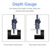 0-200 mm Dijital Derinlik Ölçer Paslanmaz Çelik Derinlik Dijital Verniyer Kumpas Paquimetro Mikrometre Ölçüm Aletleri
