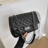 Light Luxury Rhombus Chain Small Square Bag Niche Design Large Capacity Shoulder Messenger Bag Light Luxury Style