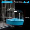 Transparent Large Bathing Basin Toy for Birds - Suitable for Mynas, Cockatiels, Lovebirds, Budgies