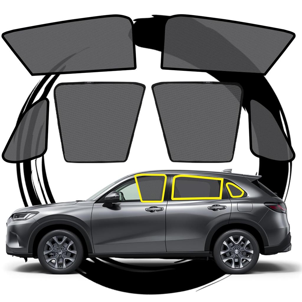 Ruiya Sunshade Mesh Curtains for the New 2023 Honda Compatible with and Car Window Side Window Blackout UV Magnetic Side Window Insect Custom Parts of