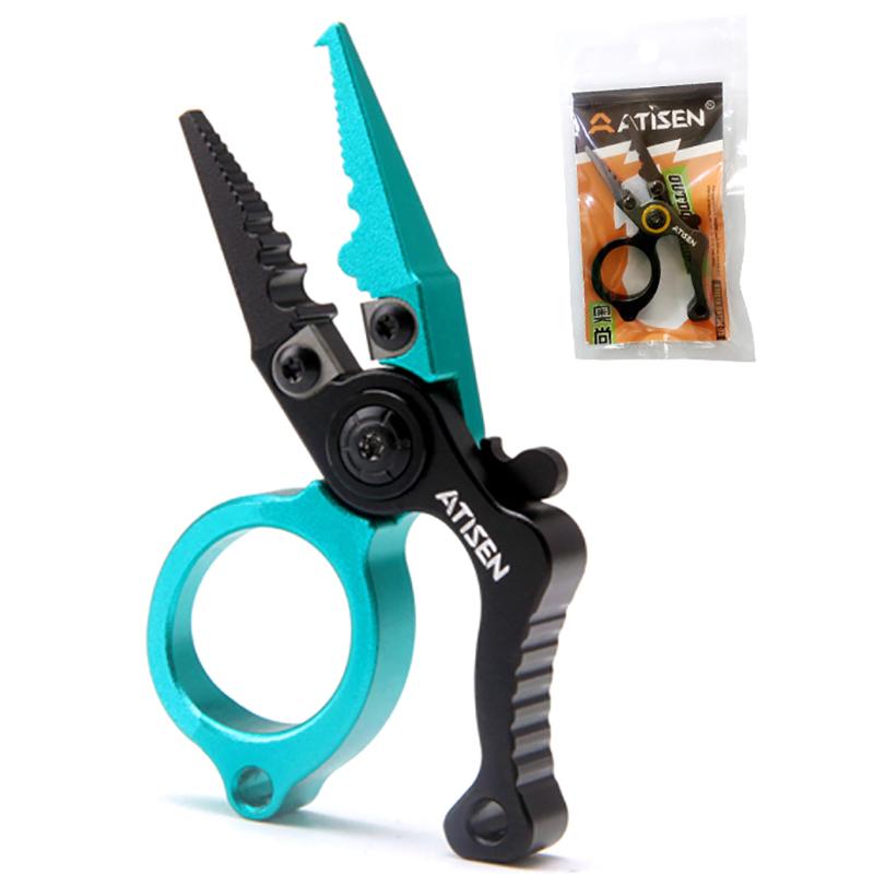 Fishing Activities Aluminum Alloy Fishing Split Ring Pliers Fishing Multitool Shear Protable Lightweight Rust-Proof Hook Remover