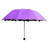 Sombrilla de Viaje Plegable Resistente al Viento y la Lluvia - Sombrilla Plegable para el Sol/Lluvia UV