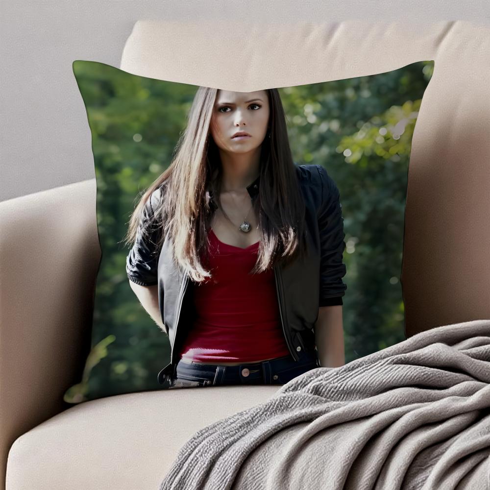 E-Elena Gilbert Vampire Diaries Kissenbezug Kissenbezug Staubmilbenabweisend Unsichtbarer Reißverschluss Kurzer Plüsch Sofakissen