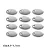  100pcs Stainless Steel Tail Chain Tag Real Gold Electroplated Small Pendant Accessories for Jewelry Making DIY Charms
