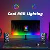 ONIKUMA USB Verdrahteter Lautsprecher RGB Coole Beleuchtung Super Bass Subwoofer HiFi Audio Für Spiel 3D Surround Musik Für PC Laptop 60 MM Einheit Mini Lautsprecher