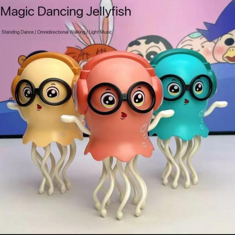 Dancing Jelly Fish Toy Smart Tentacle Explorer With Led Lights Music Automatic Obstacle Sensor Toy
