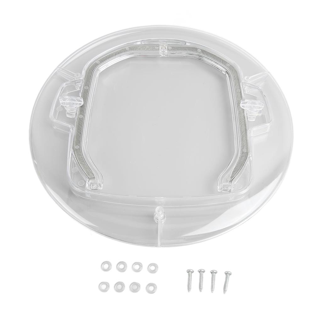 Pet Door Transparent Automatic Window Closure Barrier Free Door Interior Cat Door for Solid and Hollow Interior Door