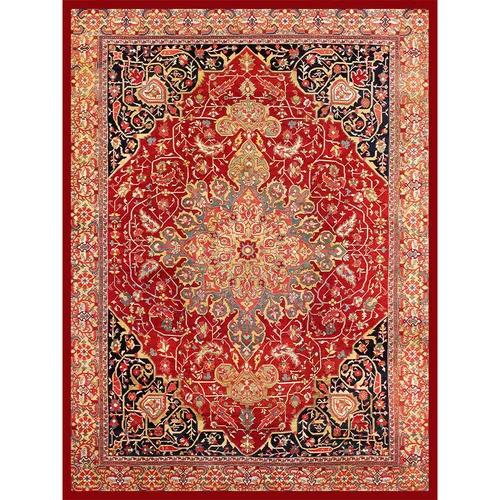 American Retro Living Room Decoration Carpet Boho Bedside Rugs for Bedroom Large Area Non-Slip Mat Washable Lounge Rug Tapis