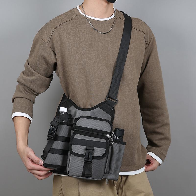 Outdoor Shoulder Bag Men's Water Kettle Umbrella Crossbody Bag Large Capacity Mobile Phone Bag