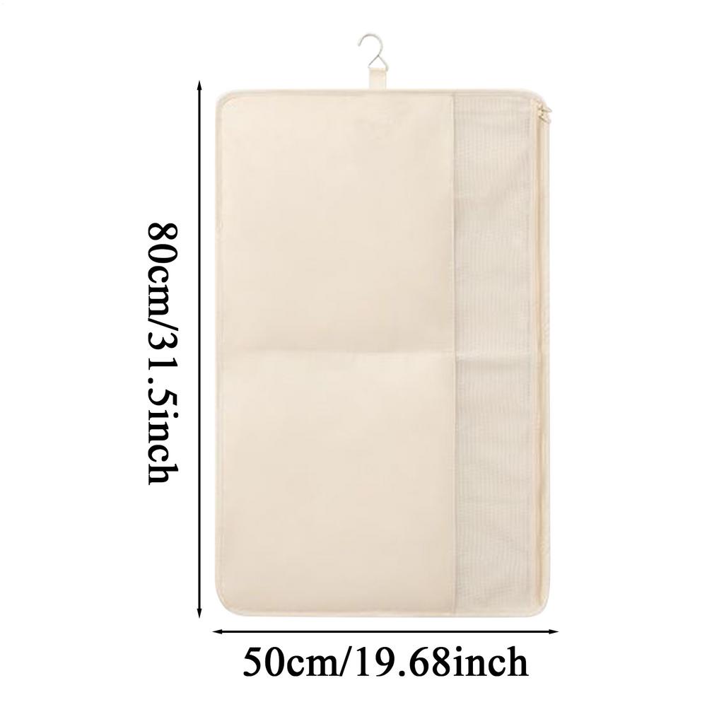 Coat Bags For Closet Storage Large Foldable Multi Compartment Container Wardrobe Bag For Sheet Clothing Bed Organization Dress