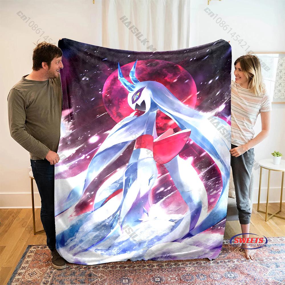 Free Shipping! HD Pokemon Lugia Print Blanket Warm Soft Comfortable Home Travel Blanket Sofa Bedding Cover Blanket Gift for Kids