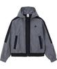 Le Coq Sportif Графический ветрозащитный плащ и длинная темно-синяя женская куртка размера S, водоотталкивающая, ветрозащитная, теплая, рукав, (LT4FWB) (LT4FWB31L)