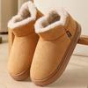 Cotton Shoes for Men and Women In Winter, with A Bag Heel and Velvet for Indoor Warmth, Thick Soled Cotton Shoes for Men