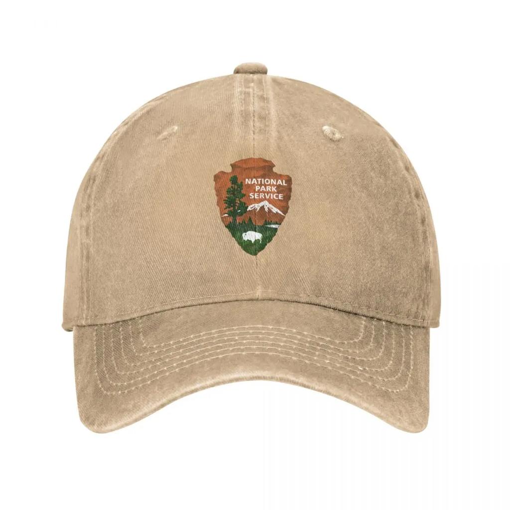 National Park Service Arrowhead Mountain Forest Bison Baseball Cap Sunscreen Dropshipping Custom Cap Ladies Unisexs