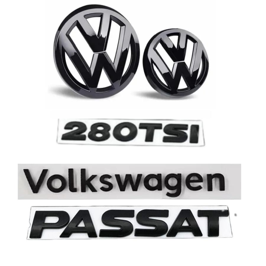 Dla VW Volkswagen Jetta MK5 Golf Samochód przednia plakietka logo pokryta naklejką ABS Dla Volkswagen Passat 280TSI/330TSI/380TSI przednia i r