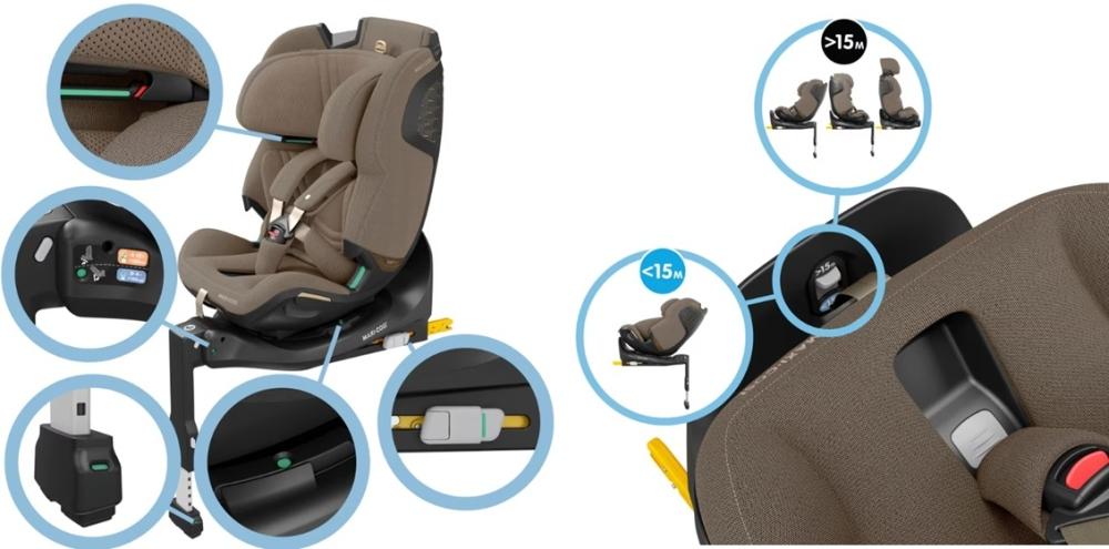 Maxi Cosi Emerald 360 PRO Fotelik Samochodowy 0-36 Kg Authentic Black