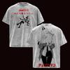 Anime Chainsaw Man Power Graphic T Shirt Men Women Short Sleeve Clothing Oversized Tshirt Washed Cotton Tee Harajuku T-shirt