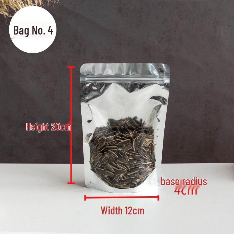 Semi-Transparent Aluminized Zipper Pouches