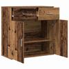 Sideboard with Drawers Reclaimed Wood Look 78 x 38 x 80 cm Engineered Wood