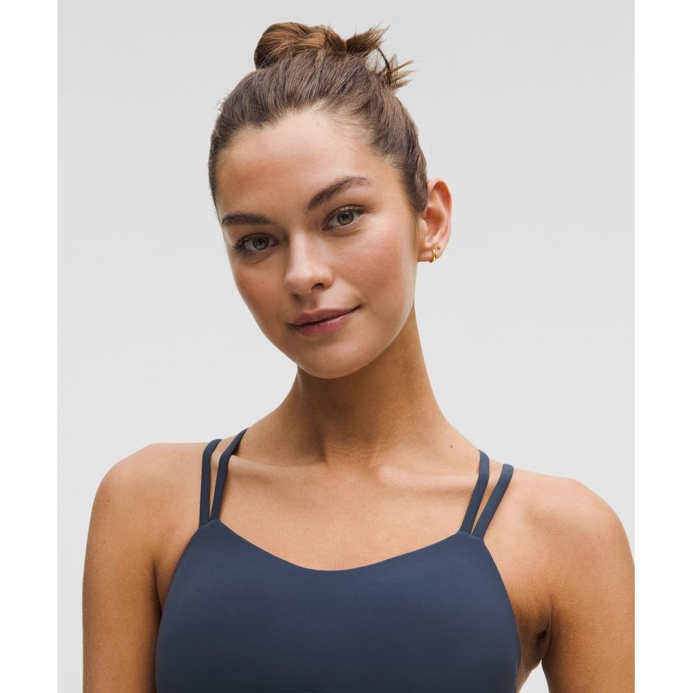 Lululemon Like A Cloud Longline BrA  Light Support  B C Cup CluB Blue