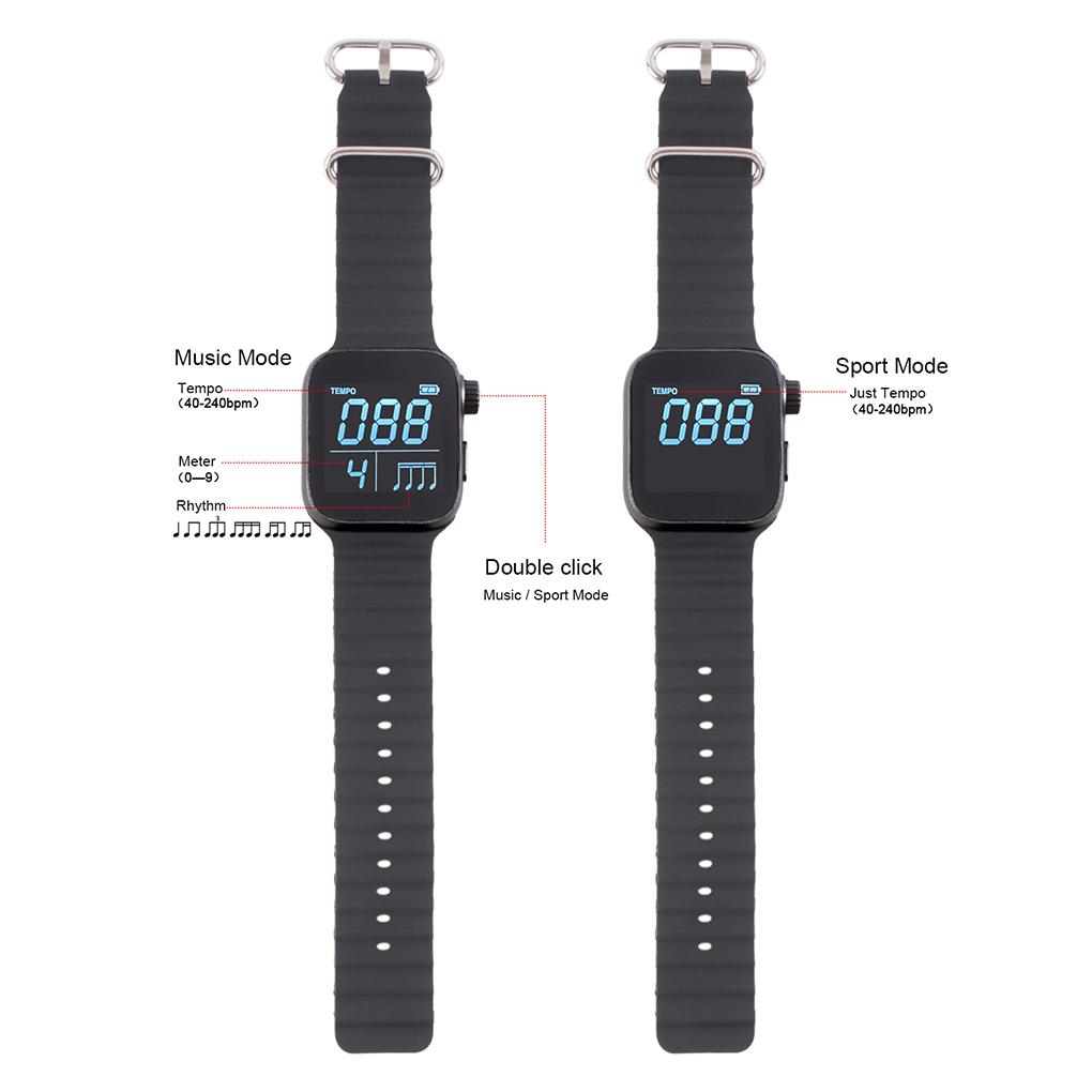 Vibrating Metronome Watch Electronic Metronome Running Sports Metronome Piano Metronome Musical Instrument Sports Universal