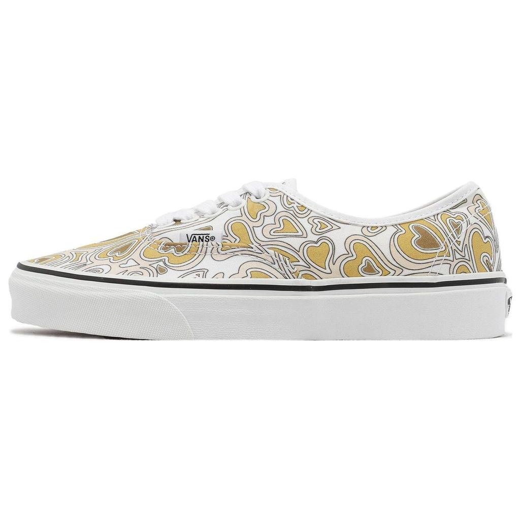 Vans Authentic Trippy Hearts Unisex Sneakers Tan Trippy-Hearts-Multi White VN0A5KS9JBW