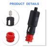 Car 12V 24V 10A Inline Fuse Block with Gold Positive Silver Negative