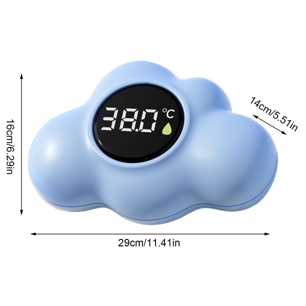 bath thermometer Tub Temperature Monitor Hot Cold Water Resistant Temperature Warning Monitor Upgraded Sensor LED display синий