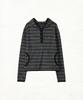 Dd Stripe Trim Hooded Long Sleeve (Black)