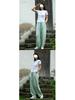 Spring 2026 Women's Cotton & Linen Lantern Pants: Artistic, Sand-Washed, Slimming, Casual Fit