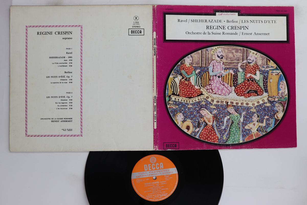 

LP Record ERNEST ANSERMET, ORCHESTRE DE LA SU - Ravel Sheherazade / Berlioz Les Nui 7023 DECCA 1963 France Classical Used